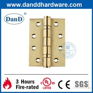 Aço Inoxidável 304 Dourado Full Mortise Porta de fogo dobradiça-DDSS001-4x3x3
